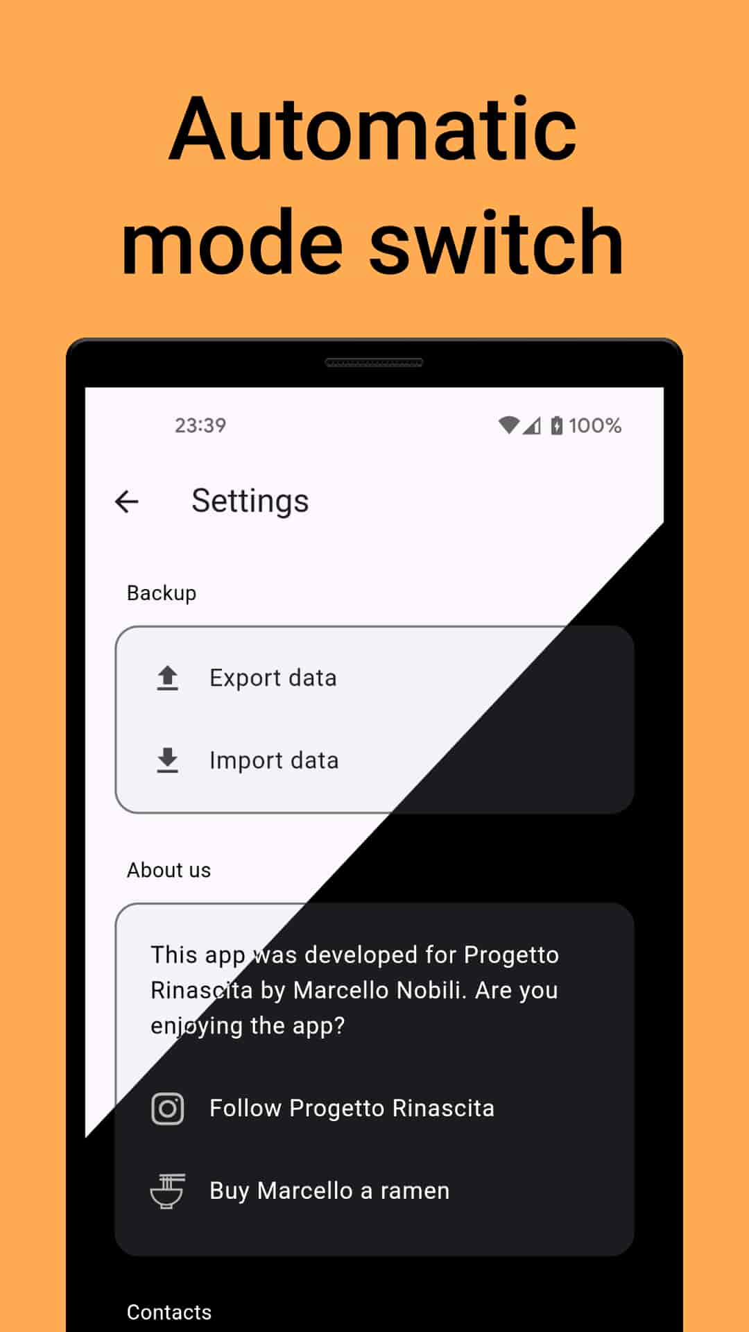 Automatic mode switch